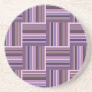 Mauve rand weave mönster underlägg sandsten