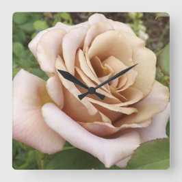 Mauve Ro Fyrkantig Klocka