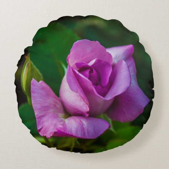 Mauve Ro Round Pillow Rund Kudde (Framsidan)