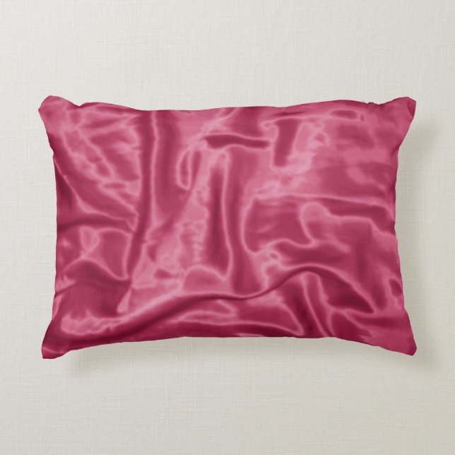 Mauve Satin-Rectangular Accent Pillow Prydnadskudde (Framsidan)