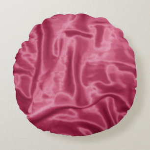 Mauve Satin-Round Dekorativ kudde