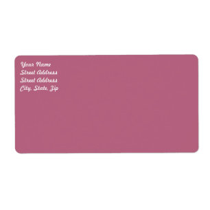 Mauve Shipping Label Fraktsedel