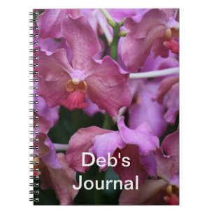 Mauve Singapore Orchidanteckningsbok Anteckningsbok