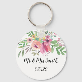 Mauve Sprig Wedding Favor Nyckelring