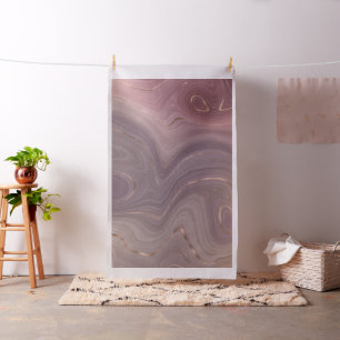 Mauve Strata Dusty Rosa och Ro Guld Agate Tyg
