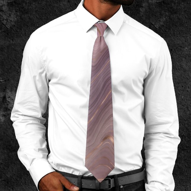 Mauve Strata | Dusty Rosa ros Guld Agate Slips (Skapare uppladdad)