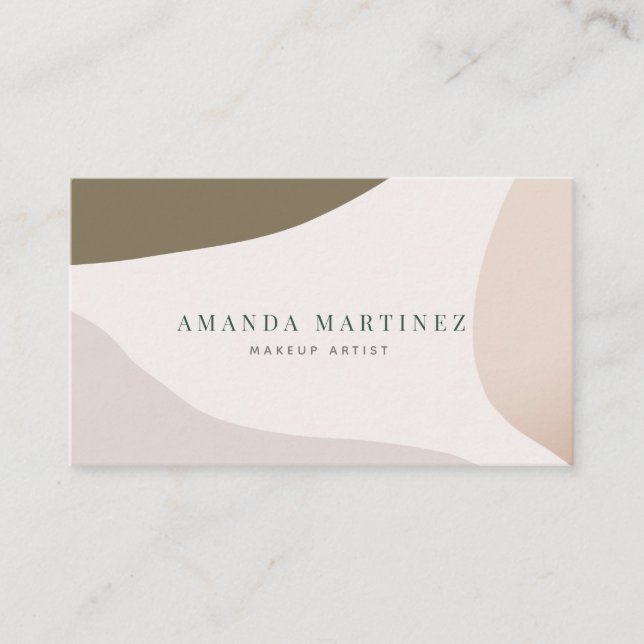 Mauve Swatches Modern Trendig Affärskort Visitkort (Framsida)