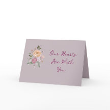 MAUVE SYMPATHY CARD