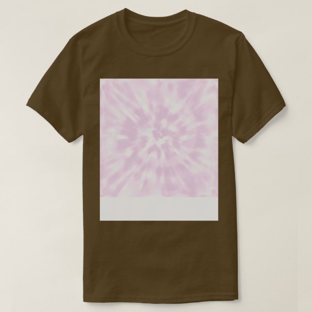 Mauve Tie Dye Pastel Pinky Purple Tie Dye T Shirt (Design framsida)