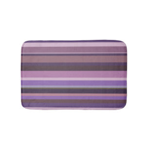 Mauve vågrät rand badrumsmatta