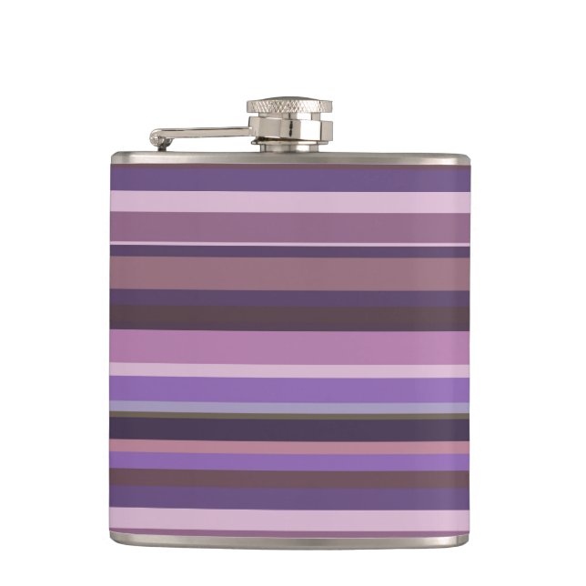 Mauve vågrät rand fickplunta (Framsidan)