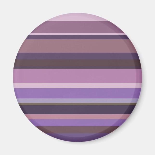 Mauve vågrät rand magnet (Framsidan)