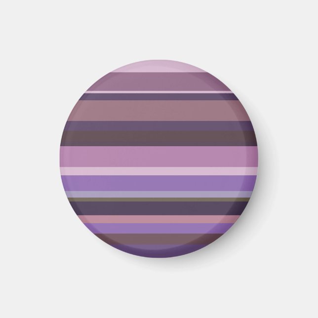 Mauve vågrät rand magnet (Framsidan)