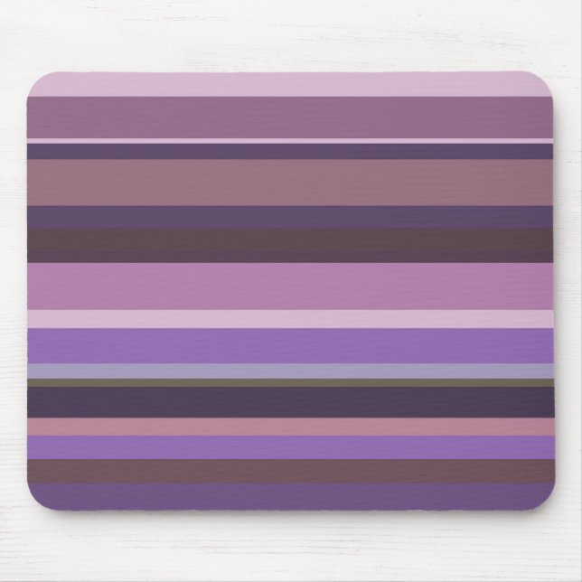 Mauve vågrät rand musmatta (Framsidan)