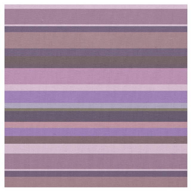 Mauve vågrät rand tyg (Närbild)
