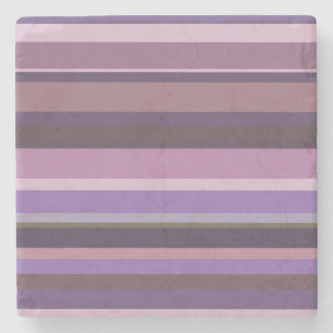 Mauve vågrät rand underlägg sten