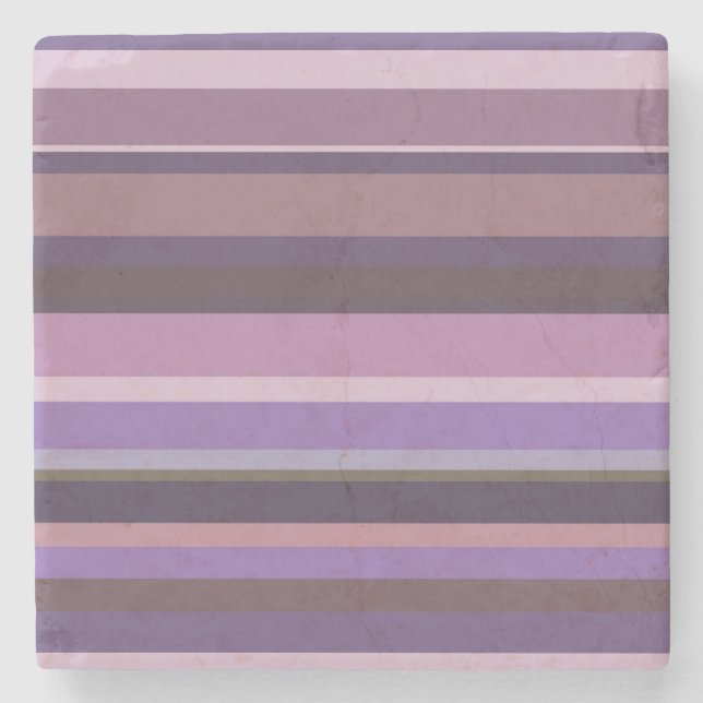 Mauve vågrät rand underlägg sten (Framsidan)