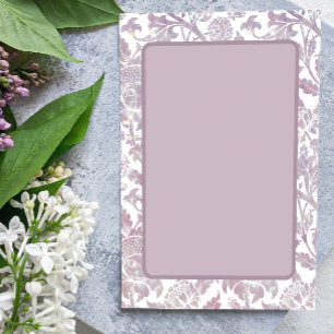 Mauve vintage blom- inbjudningar