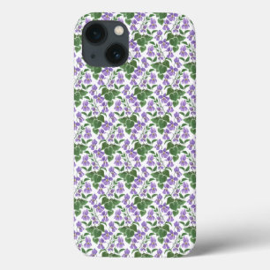 Mauve Violets on White iPad Mini Case-Mate Fodral