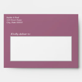 Mauve Wedding-inbjudningskuvert
