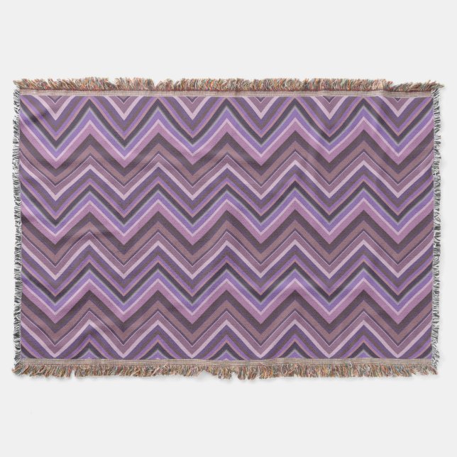 Mauve zigzag rand filt (Framsidan)