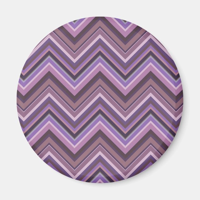 Mauve zigzag rand magnet (Framsidan)
