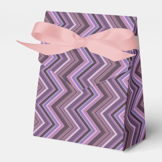 Mauve zigzag rand presentaskar (Framsidan Sidan)