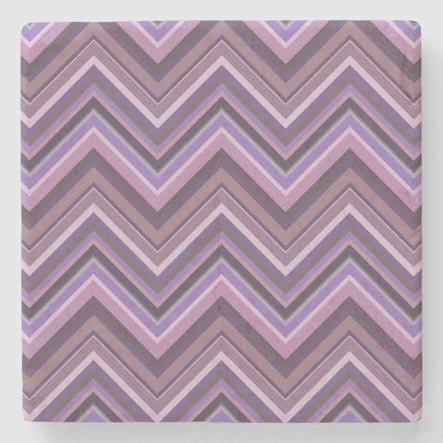 Mauve zigzag rand underlägg sten (Framsidan)