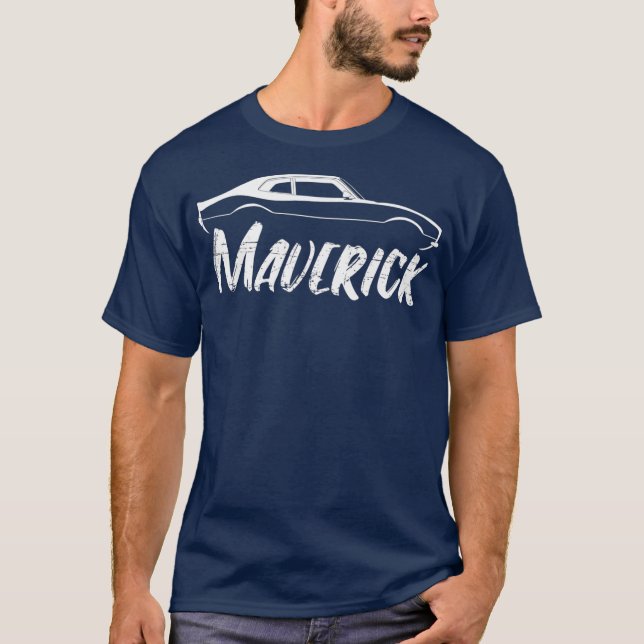 Maverick Grabber American Muscle Car Classic T Shirt (Framsida)