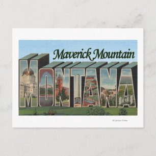 Maverick Mountain, Montana Vykort
