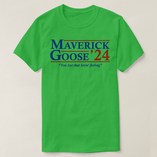 Maverick och Goose 2024 Valection Top Gun T Shirt (Design framsida)