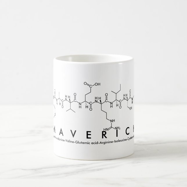 Maverick peptide namn mugg (Center)