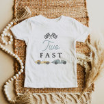 MAVERICK Vintage Blue Gult Tävling Car Pit Crew To T Shirt<br><div class="desc">Den här skjortan i småbarn har vintage blå och gult tävling med ord,  "två snabba". Den här skjortan är perfekten som tillägg till två snabba tävlor andra födelsedagsfesten. Ta de motsvarande skjortorna från "lakkröna" i Maverick-samlingen för ett fullt familjemöde.</div>
