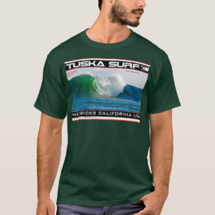 Mavericks Breaking Wave Surfa by Tuska surfa T Shirt