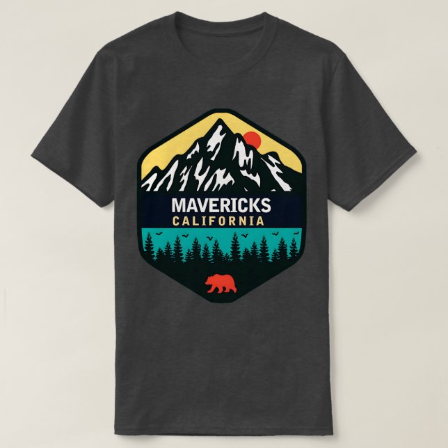 Mavericks California TShirt T Shirt (Design framsida)