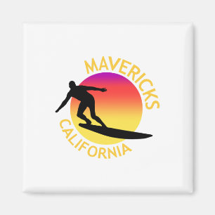Mavericks Surfing Kalifornien Semester Magnet