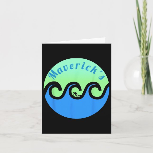 Mavericks Surfing Surfa California Beacher Kort (Framsida)