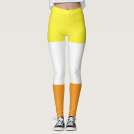 Maverique Flagga Gult Orange White Stripe LGBT Leggings