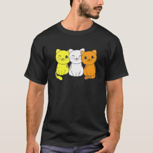 Maverique Flagga Pile Pride Lgbtq Cats Cute Maveri T Shirt