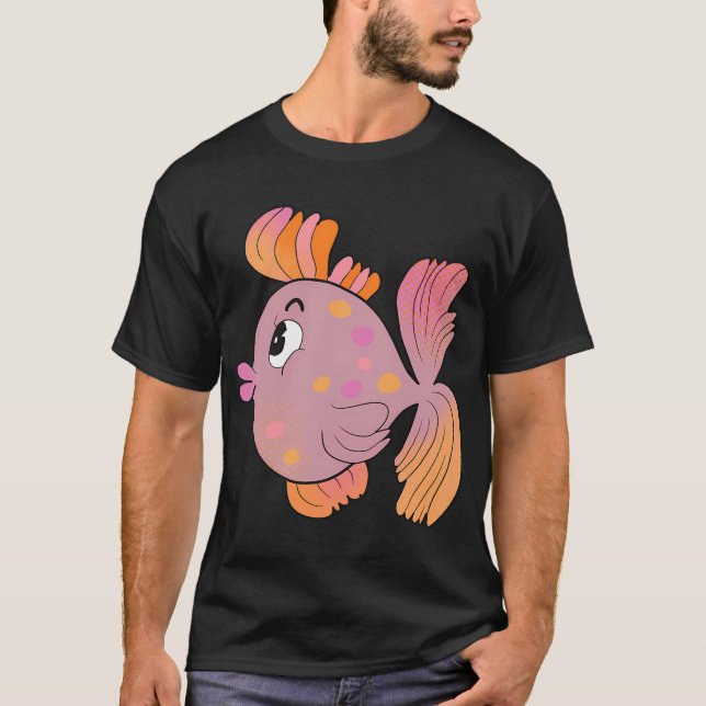 Mavis den tropiska fisken t shirt (Framsida)