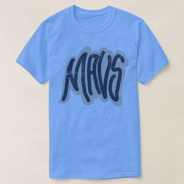 Mavs vintage stil TShirt T Shirt (Design framsida)