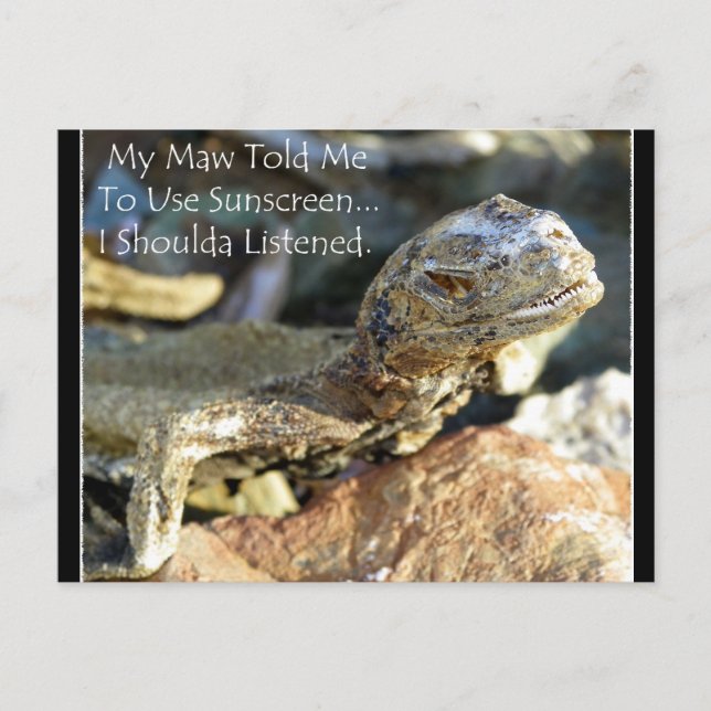 "Maw Knows Best" Vykort (Framsida)