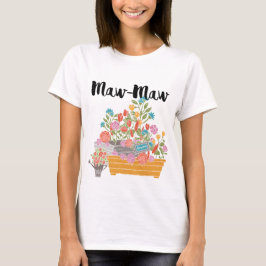 Maw-Maw Blomsterträdgård Design T Shirt