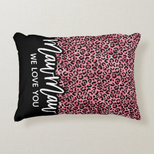 Maw Maw Leopard Print Anpassningsbar Pillow Prydnadskudde