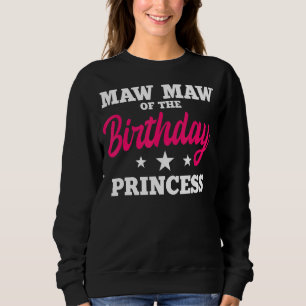 Maw Maw of the Birthday Princess Party Bday Celebr T Shirt