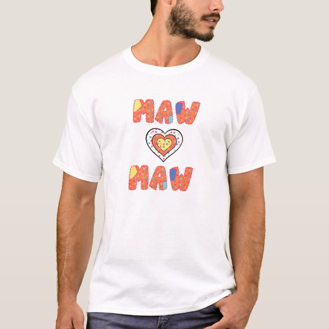 Maw-Maw T-tröja Tee Shirt (Framsida)