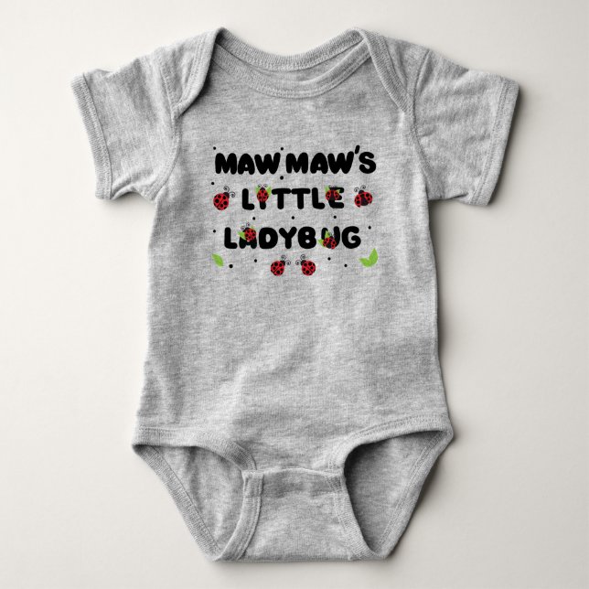 Maw Maws Little Ladybug - Cute T Shirt (Framsida)