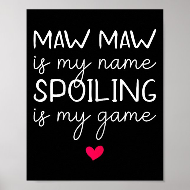 Mawmaw är min Namn-spill är mitt spel, Maw-morsa. Poster (Framsidan)