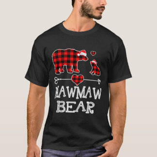 Mawmaw Bear jul Pajama Red Play Buffalo Fam T Shirt
