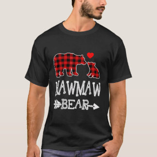 Mawmaw Bear jul Pajama Red Play Buffalo Fam T Shirt